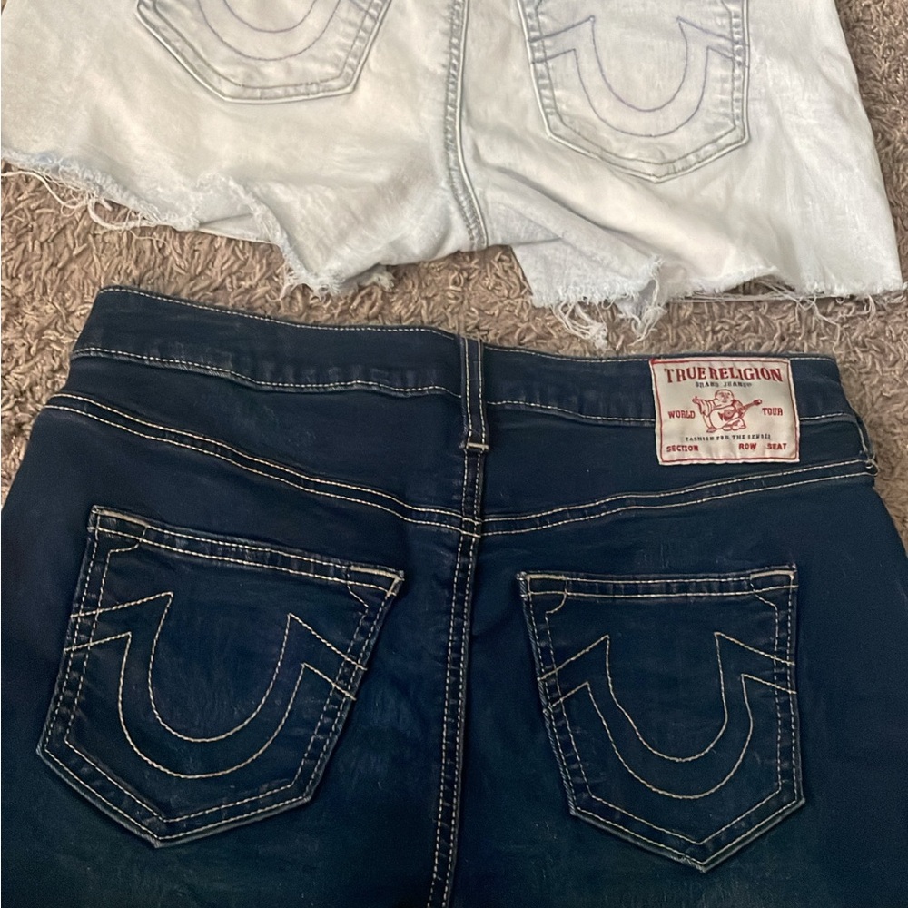 True Religion Women's Dark Blue Jeans